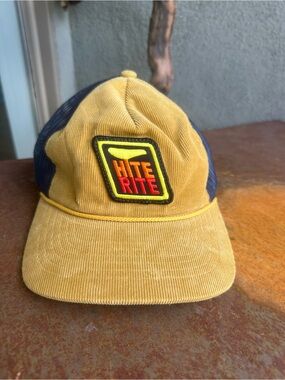 Vintage Tommy Breeze Hite Rite Corduroy Trucker Hat Snapback USA Made